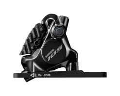 Shimano 105 Di2 ST-R7170 Hydraulic Disc Brake/Shift Lever Kit (Black) (Flat Mount) (Left) (2x) (Caliper Included) (Electronic) (Wireless)