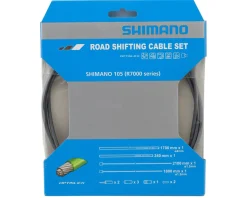 Shimano 105 R7000 Road Optislick Derailleur Cable & Housing Set (Grey) (1.2mm) (1800/2100mm)