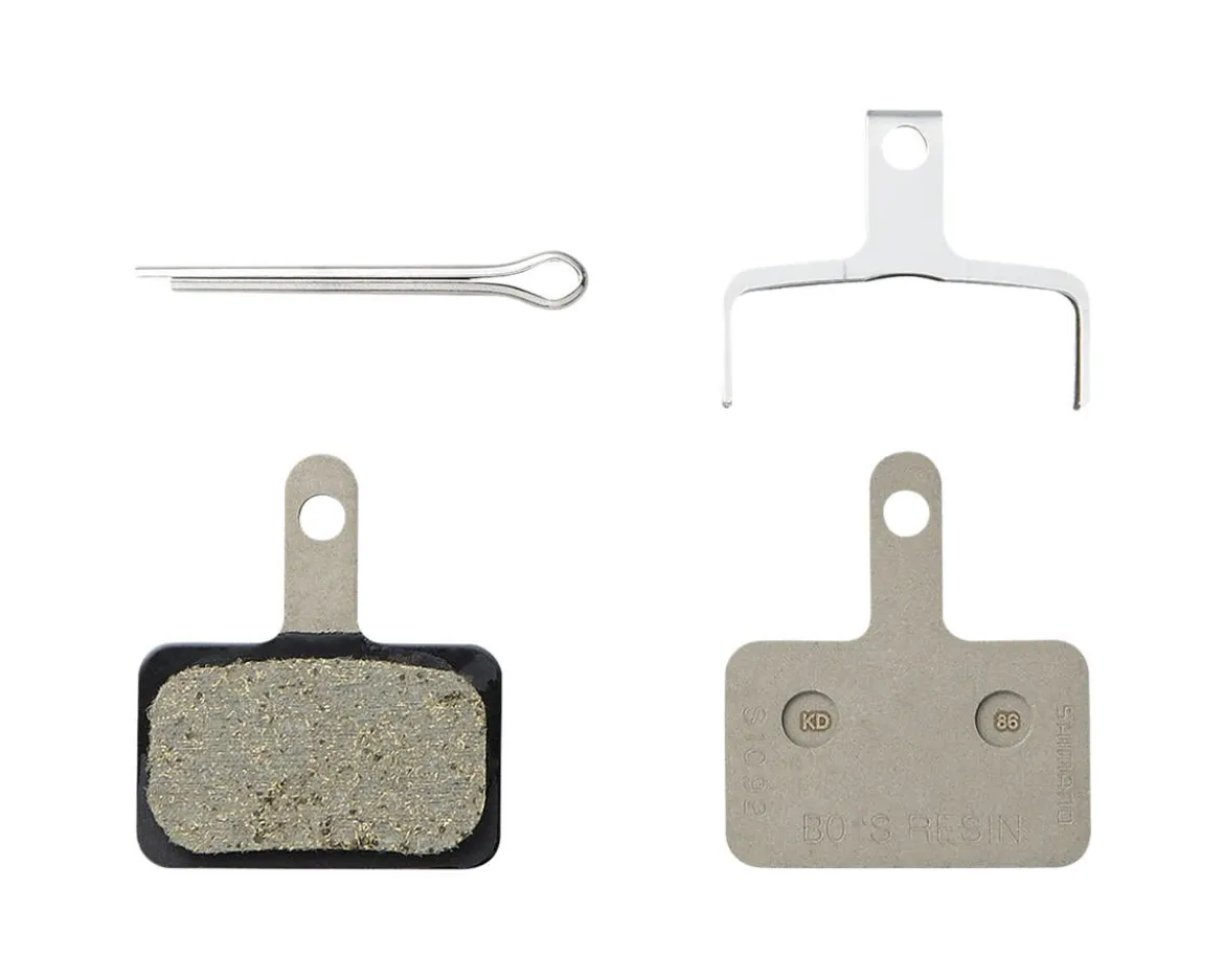 Shimano B05S-RX Resin Pad Bulk Pack (No Fin) (w/Springs) (w/3 Types Of Split Pin) (25 Pairs)