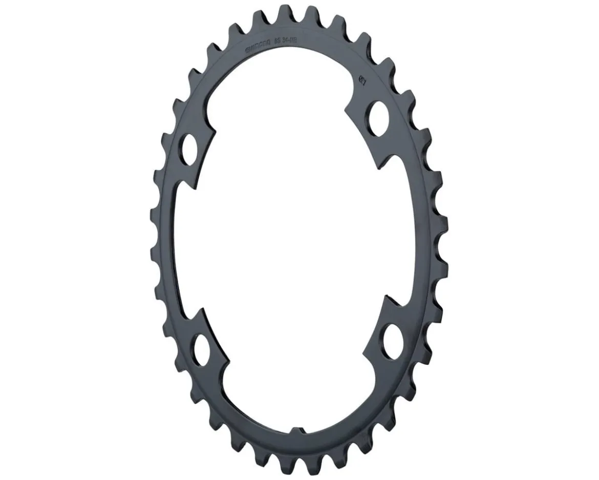Shimano Claris R2000 8-Speed Chainring (Grey) (Inner) (34T) (4-Bolt) (110mm Asymmetric BCD)