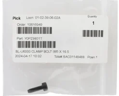Shimano CUES SL-U6000 Shifter Clamp Bolt (Black) (Single) (M5 x 16.5mm)