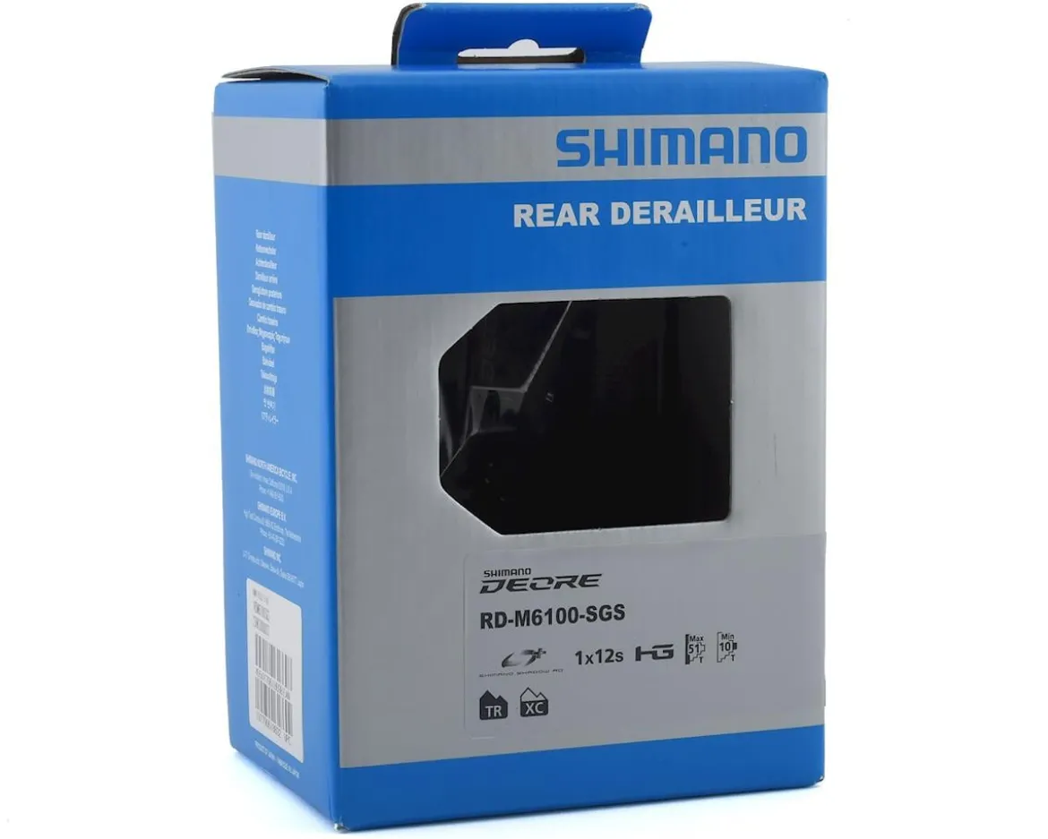 Shimano Deore RD-M6100 Rear Derailleur (Black) (12 Speed) (Long Cage) (SGS) (Shadow Plus)
