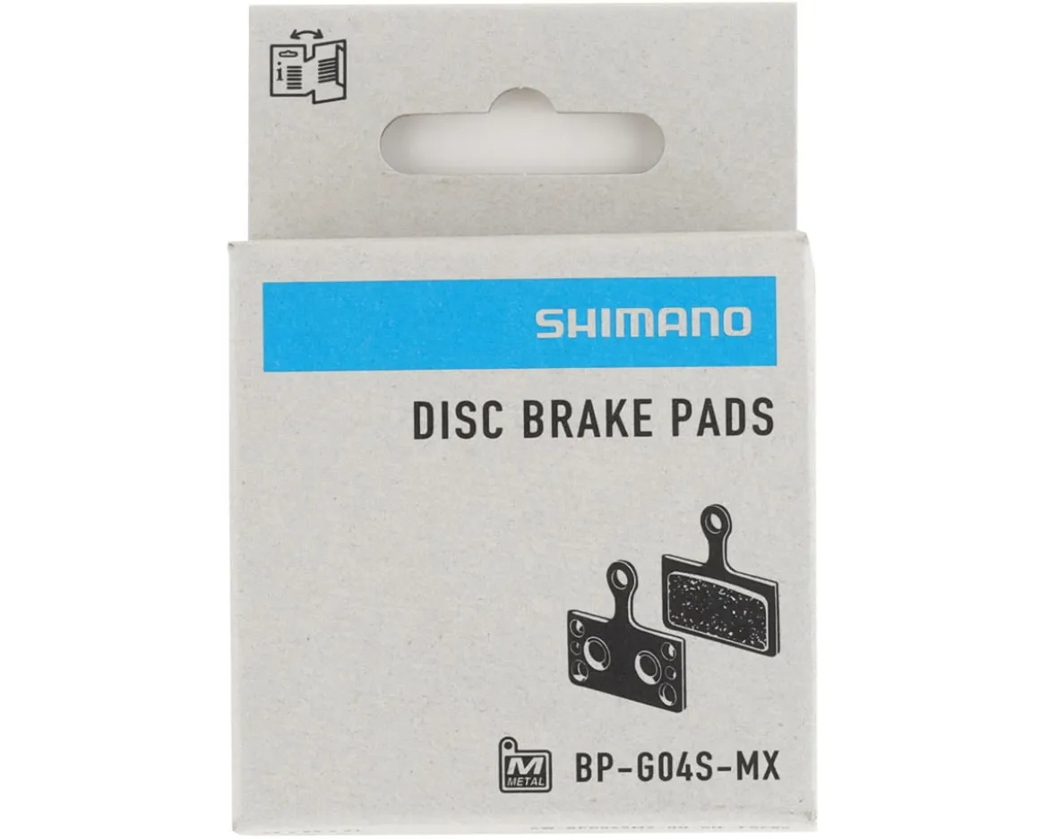 Shimano Disc Brake Pads (Metal) (G04S-MX) (Shimano XTR Trail) (1 Pair)