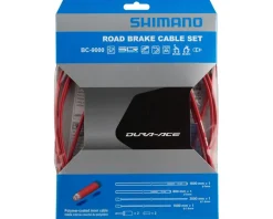 Shimano Dura-Ace BC-9000 Road Brake Cable Set (Red) (Polymer-Coated) (1.6mm) (1000/2050mm)