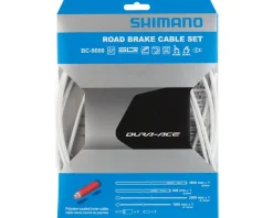 Shimano Dura-Ace BC-9000 Road Brake Cable Set (White) (Polymer-Coated) (1.6mm) (1000/2050mm)