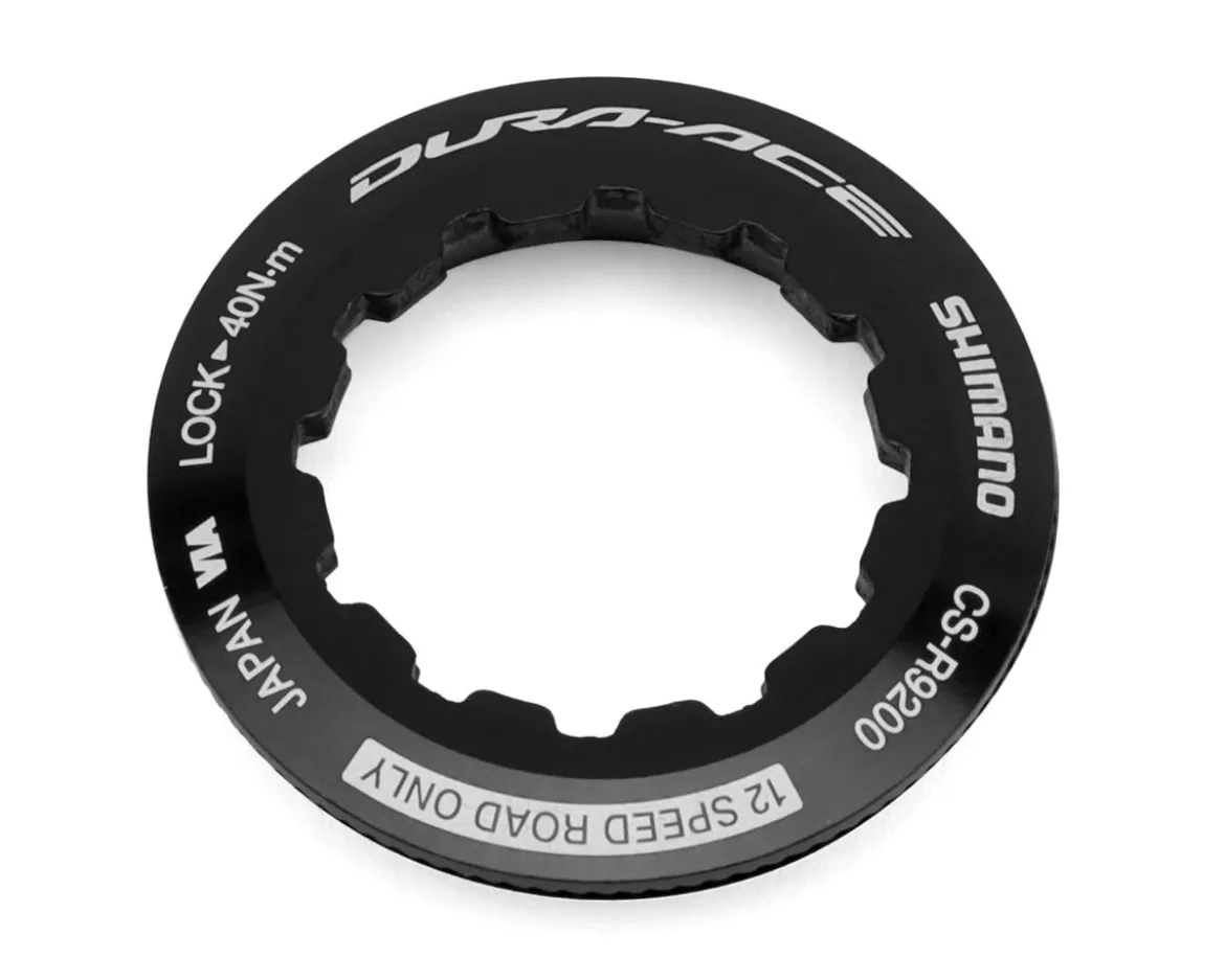 Shimano Dura-Ace CS-R9200 Cassette Lock Ring & Washer (Black)