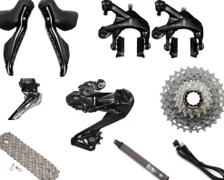 Shimano Dura-Ace R9250 Di2 Rim Brake Groupset (Black) (2 x 12 Speed) (11-30T)