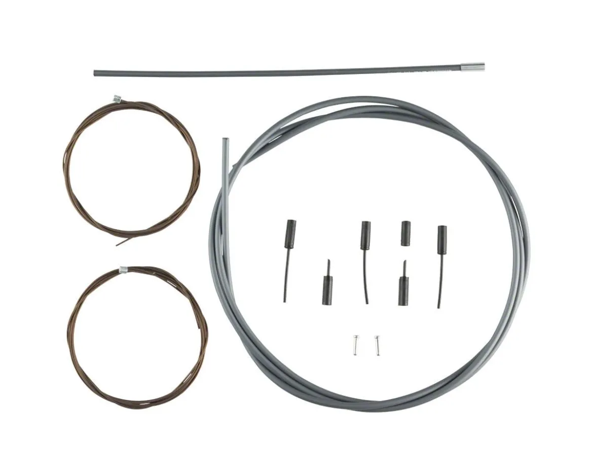 Shimano Dura-Ace R9100 SP41 Polymer-Coated Derailleur Cable Set (High-Tech Grey) (1.2mm) (1800/2100mm) (Cables & Housing)