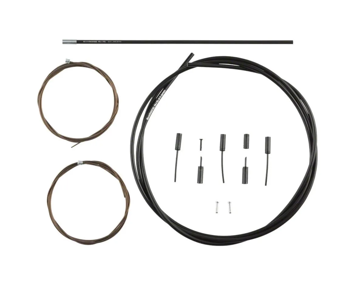 Shimano Dura-Ace R9100 SP41 Polymer-Coated Derailleur Cable Set (Black) (1.2mm) (1800/2100mm) (Cables & Housing)