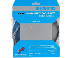 Shimano Dura-Ace SP41 Polymer-Coated Derailleur Cable Set (High-Tech Grey) (1.2mm) (1800/2100mm) (Cables & Housing)