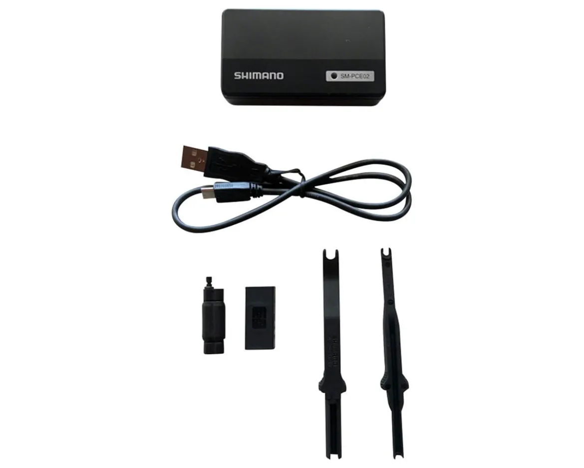 Shimano E-Tube Connecting & Setting Device Kit (Black) (Shimano Steps/Shimano Di2) (SM-PCE02)