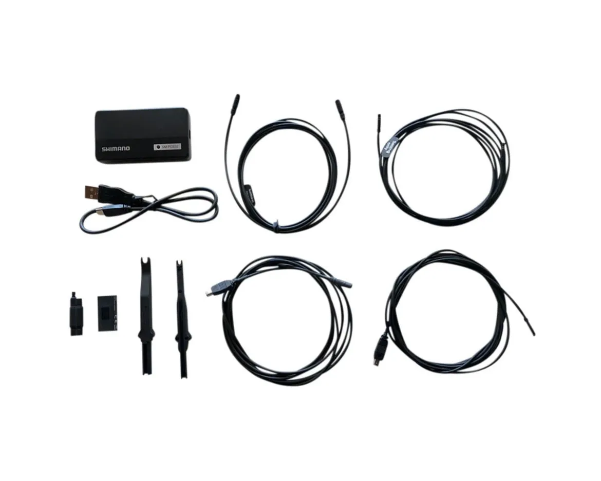 Shimano E-Tube Connecting & Setting Device Kit (Black) (Shimano Steps/Shimano Di2) (SM-PCE02)
