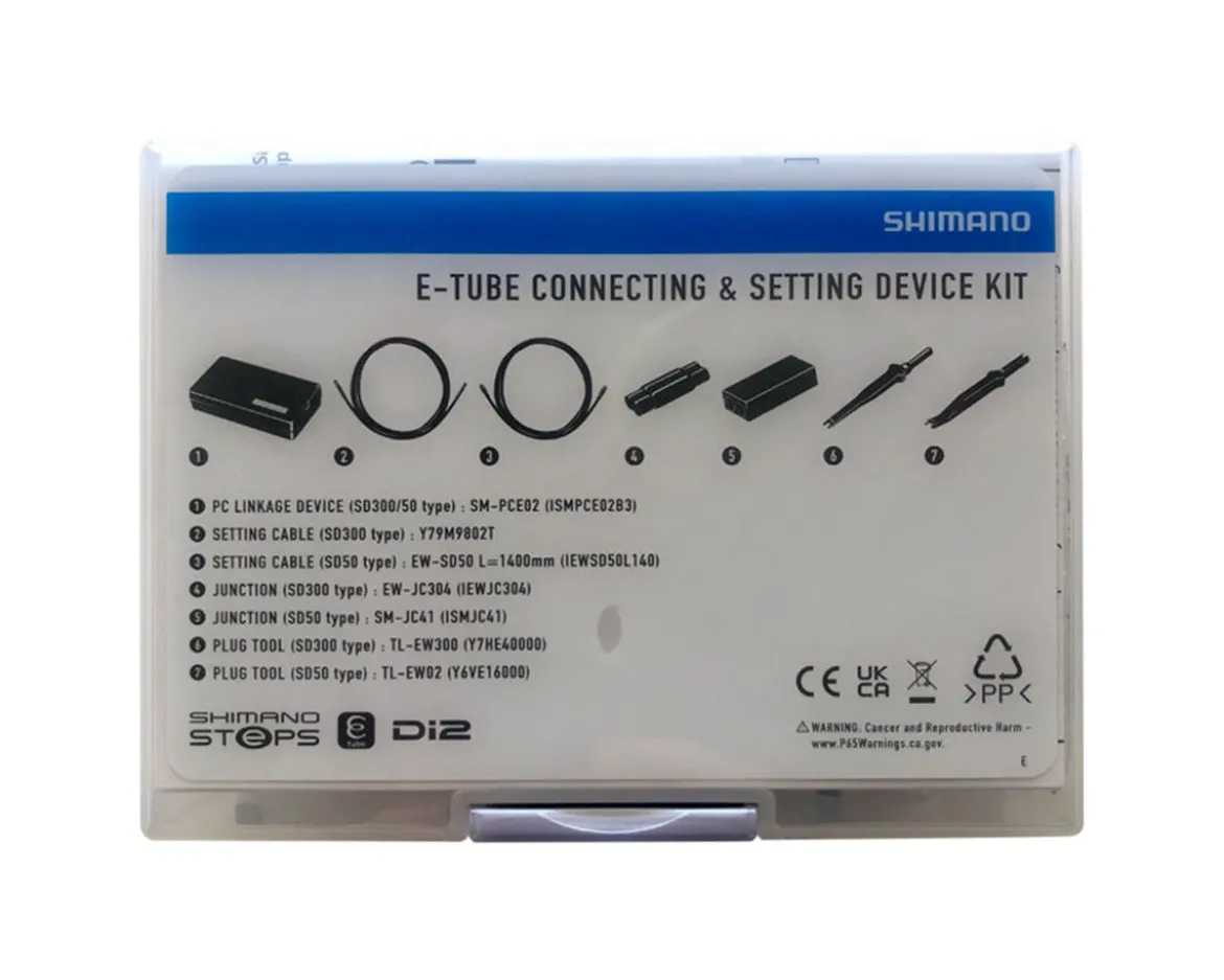 Shimano E-Tube Connecting & Setting Device Kit (Black) (Shimano Steps/Shimano Di2) (SM-PCE02)