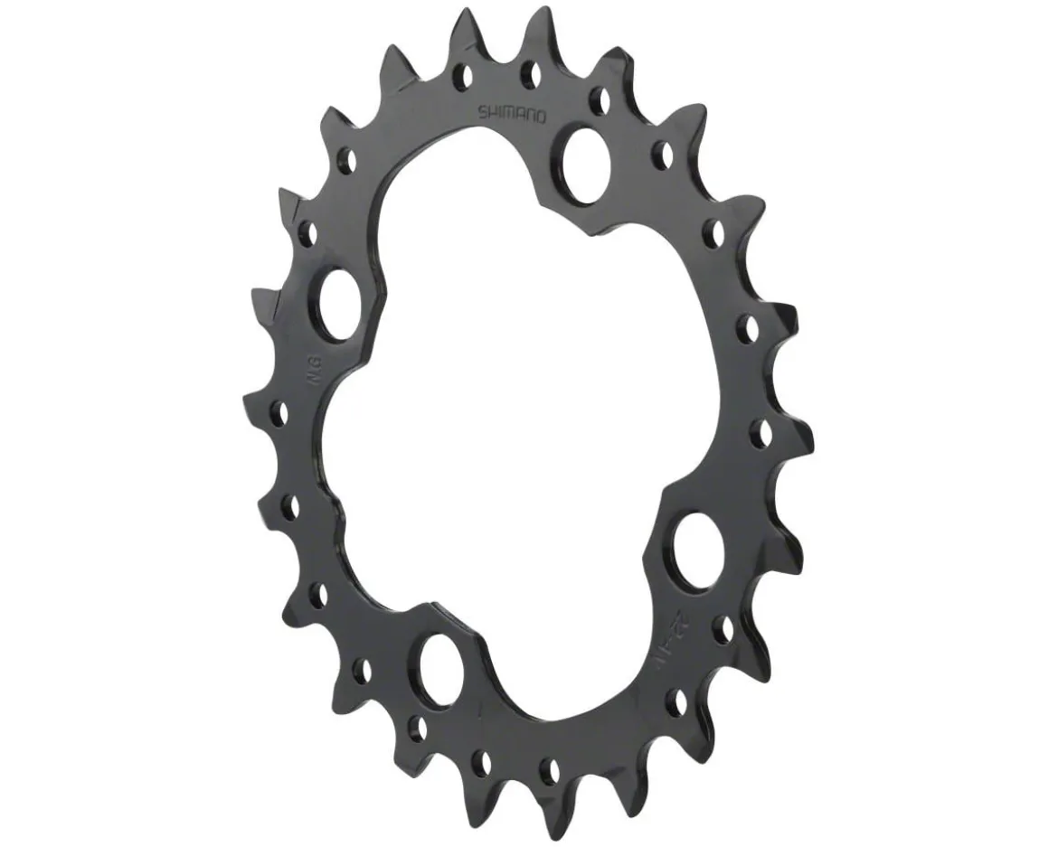 Shimano FC-M672 Chainrings (Black) (3 x 10 Speed) (Inner) (22T) (94/64mm Asym. BCD)