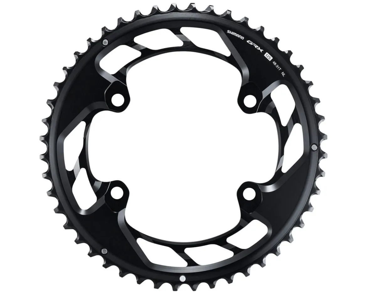 Shimano GRX FC-RX820-2 Chainring (Black) (Outer) (48T)