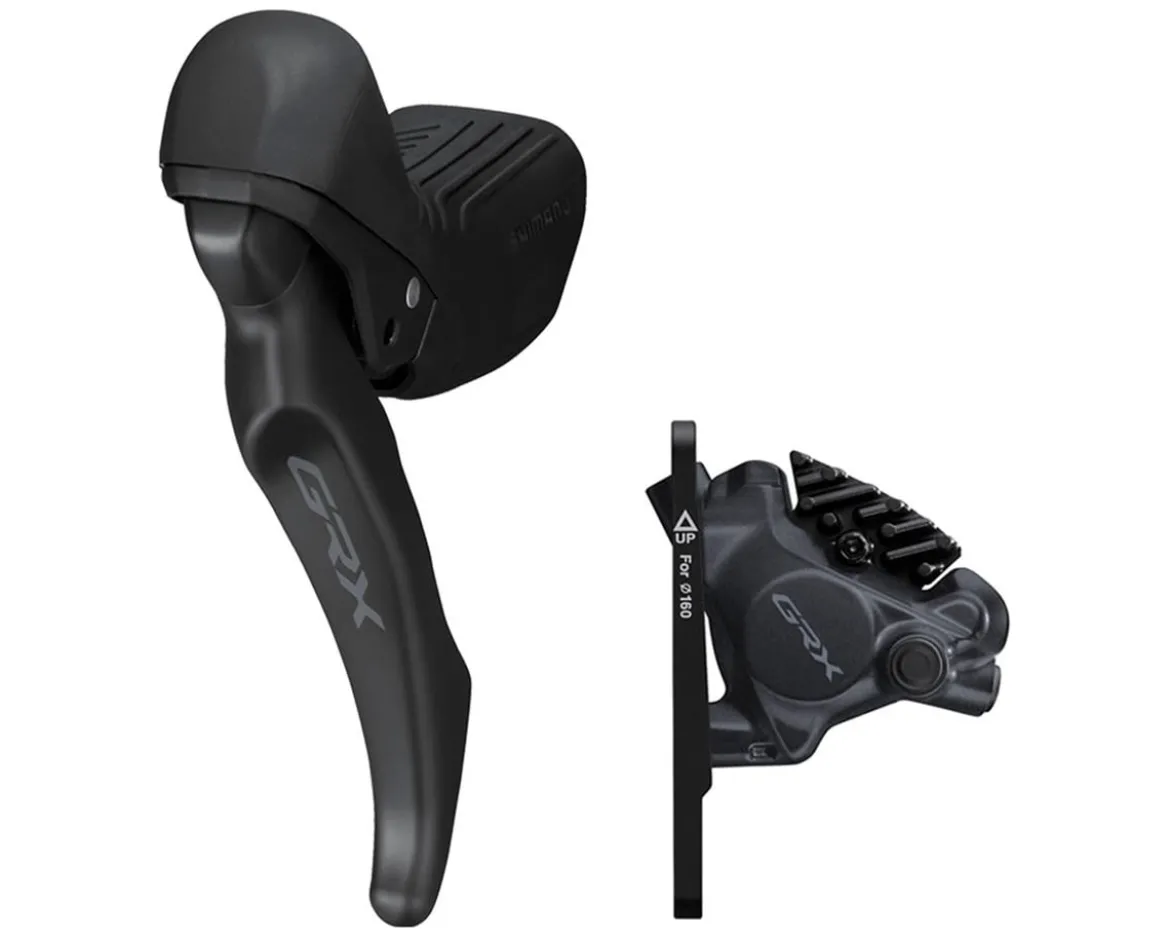 Shimano GRX ST-RX610 Brake/Shift Lever Kit (Black) (Flat Mount) (Left) (Brake Only) (BR-RX410 Caliper Included)