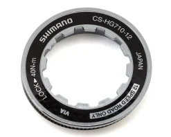Shimano HyperGlide CS-HG710-12 Cassette Lock Ring & Washer (Silver)