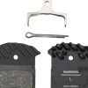Shimano J05A-RF Disc Brake Pad & Spring Bulk Pack (Resin Compound) (Finned Aluminum Back Plate) (Box/25 Pair)