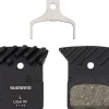 Shimano L05A-RF Disc Brake Pad & Spring Bulk Pack (Resin Compound) (Finned Alloy Back Plate) (Box/25 Pair)