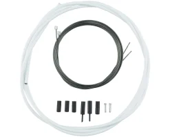 Shimano Road Optislick Derailleur Cable & Housing Set (White) (1.2mm) (1800/2100mm)