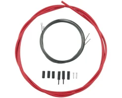 Shimano Road Optislick Derailleur Cable & Housing Set (Red) (1.2mm) (1800/2100mm)