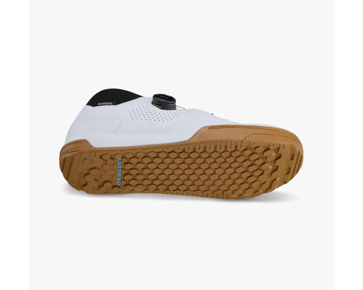 Shimano SH-GF800 Flat Pedal Mountain Bike Shoes (White) (43)