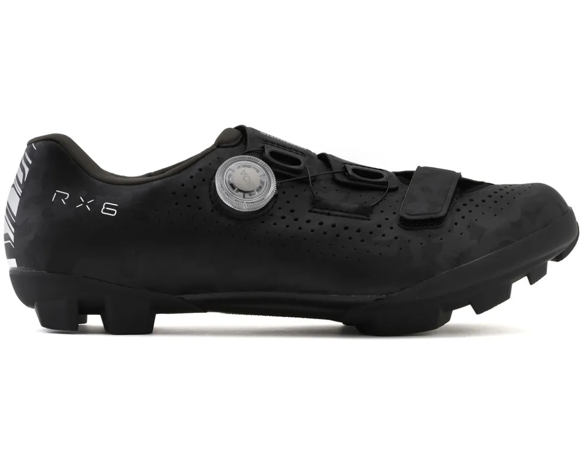Shimano SH-RX600 RX6 Gravel Shoes (Black) (42) (Standard)