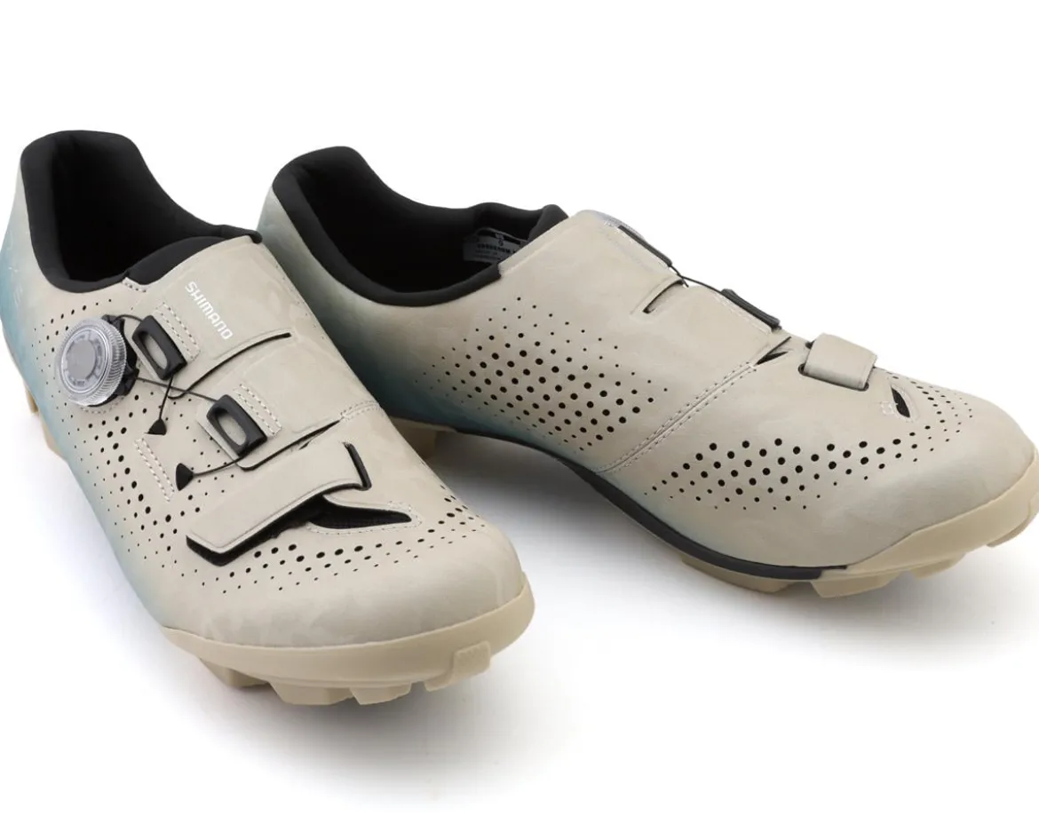 Shimano SH-RX600 RX6 Gravel Shoes (Beige/Blue) (43)
