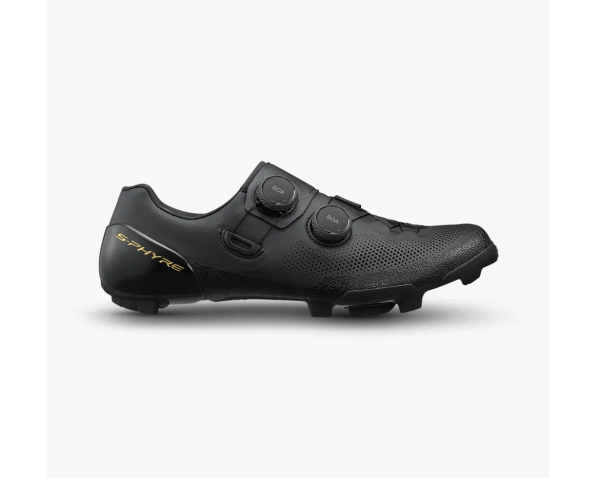 Shimano SH-RX910 S-PHYRE Gravel Bike Shoes (Black) (40) (Standard) (w/ Cleat Pontoon)
