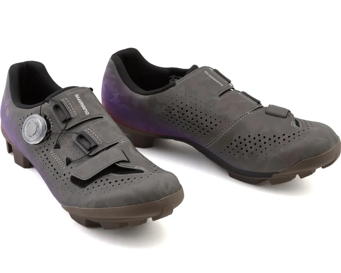 Shimano SH-RX600W RX6 Women's Gravel Shoes (Grey/Purple) (38)