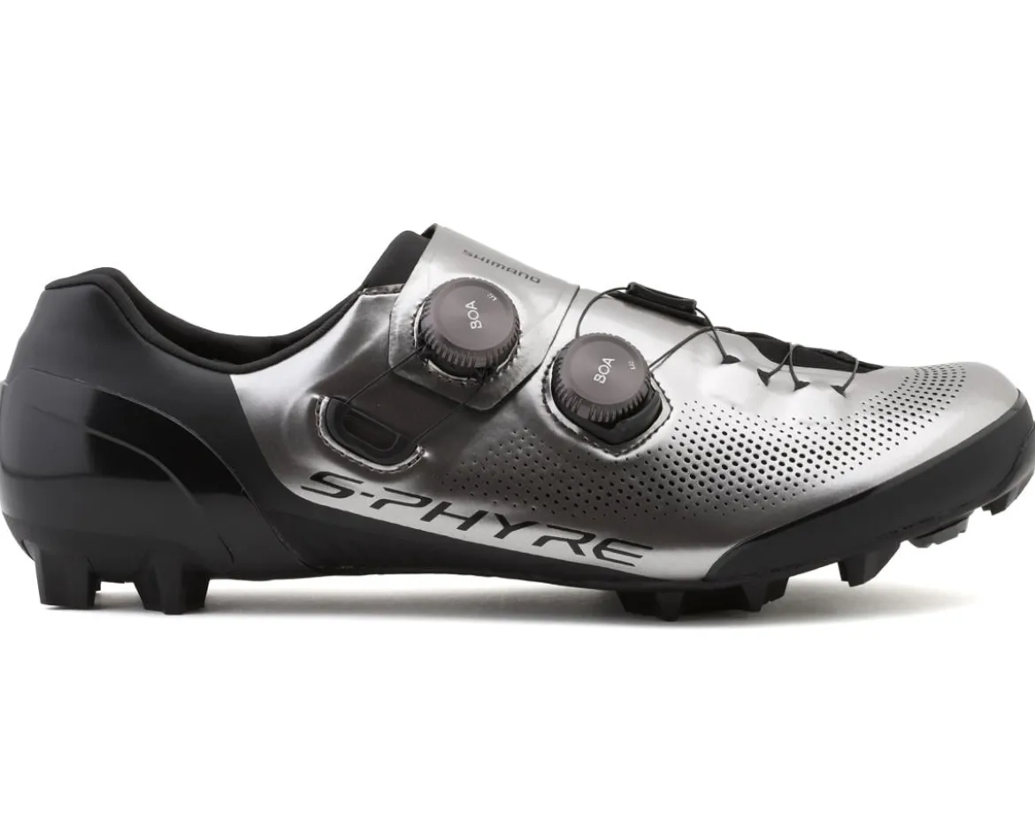 Shimano SH-XC903 S-PHYRE Mountain Bike Shoes (Silver) (42) (Wide Version)