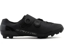Shimano SH-XC903E S-PHYRE Mountain Bike Shoes (Black) (48) (Wide) (Wide Version)