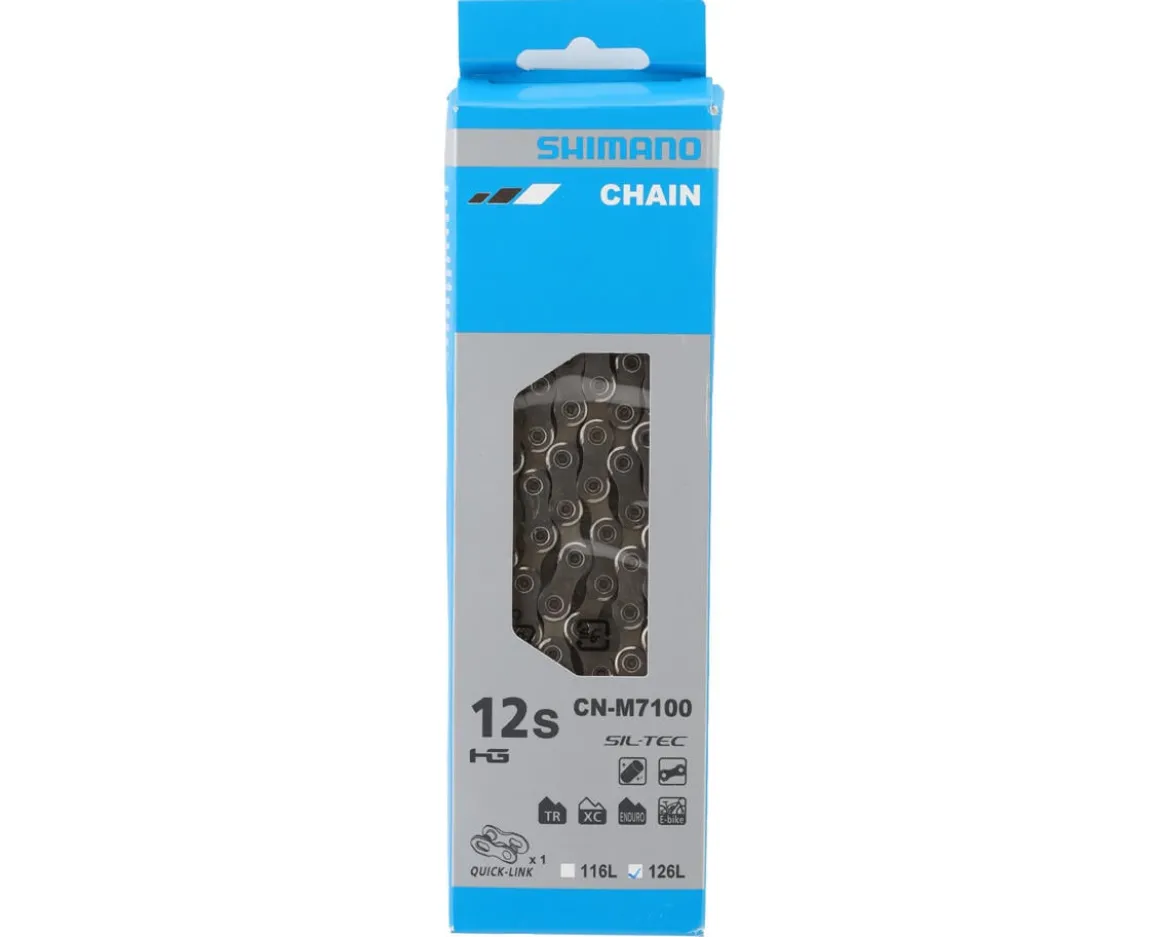 Shimano SLX/105 CN-M7100 Chain (Silver) (12 Speed) (126 Links)