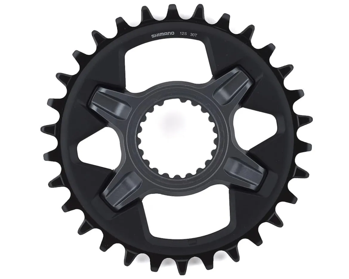 Shimano SLX SM-CRM75 Direct Mount Chainring (Black) (1 x 12 Speed) (Single) (30T) (3mm Offset/Boost)