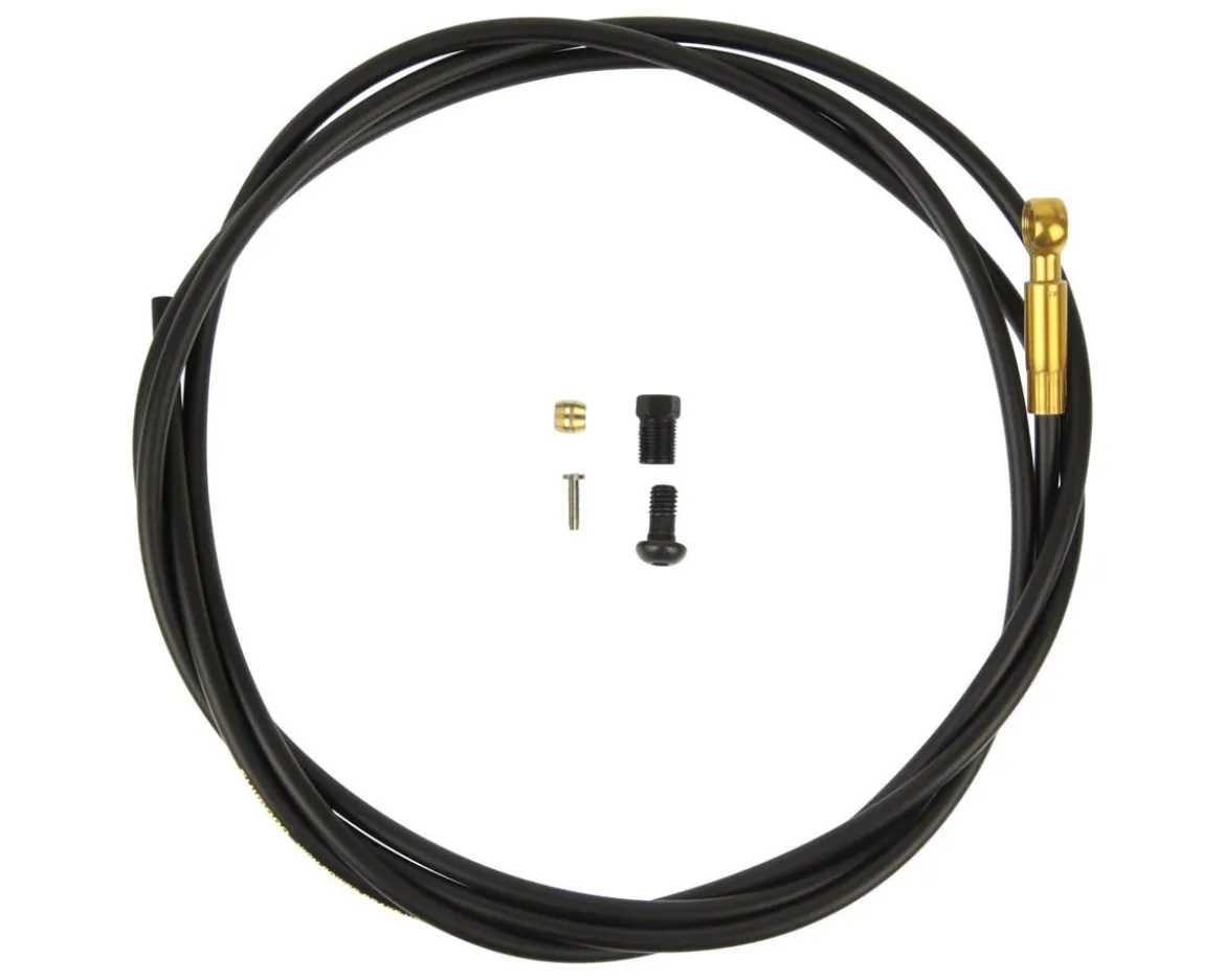 Shimano SM-BH90-SBLS High Pressure Disc Brake Hose Kit (Black) (For Saint M820) (2000mm) (w/Gold Banjo Fitting)