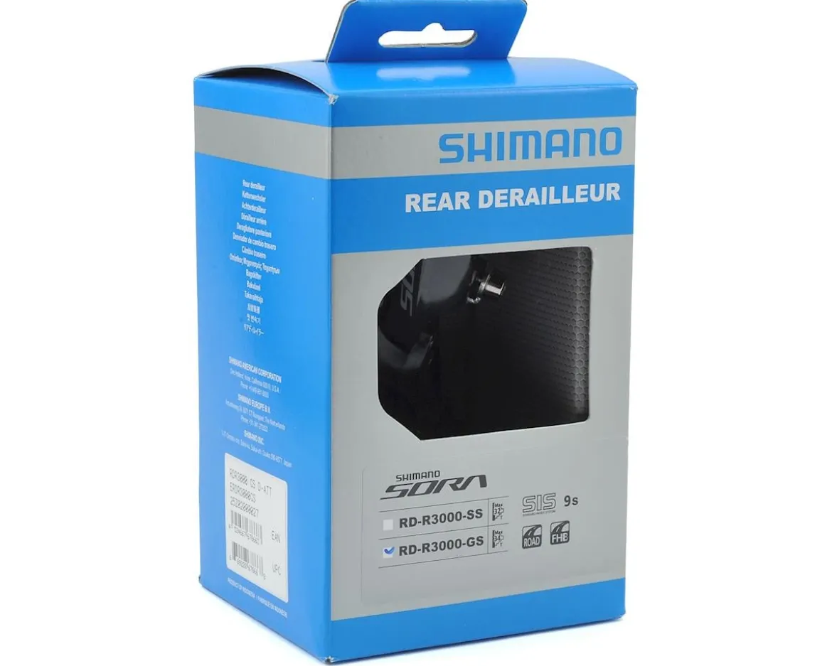 Shimano Sora RD-R3000 Rear Derailleur (Black) (9 Speed) (Medium Cage) (GS)