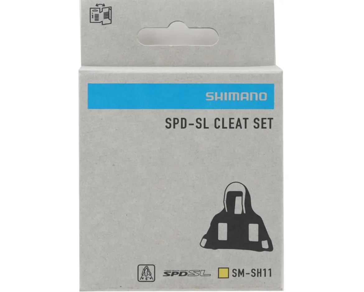 Shimano SPD-SL Road Cleats (6°) (SM-SH11) (Yellow)