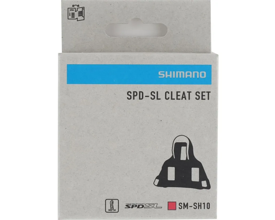 Shimano SPD-SL Road Cleats (0°) (SM-SH10) (Red)