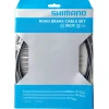 Shimano Stainless Brake Cable & Housing Set (Black) (1.6mm) (1000/2000mm) (Road Cable)