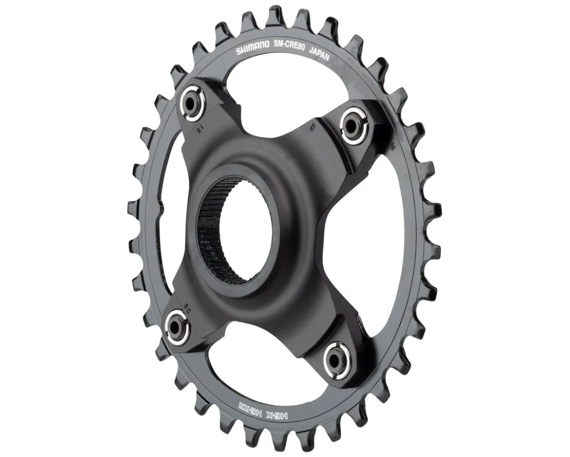 Shimano Steps E-MTB Direct Mount Chainring (Black) (1 x 10/11 Speed) (Single) (53mm Chainline) (34T)