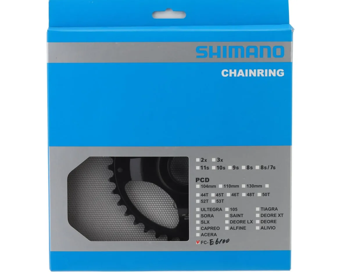 Shimano STEPS FC-E6100 Direct Mount Chainring (Black) (9/10/11 Speed) (38T)