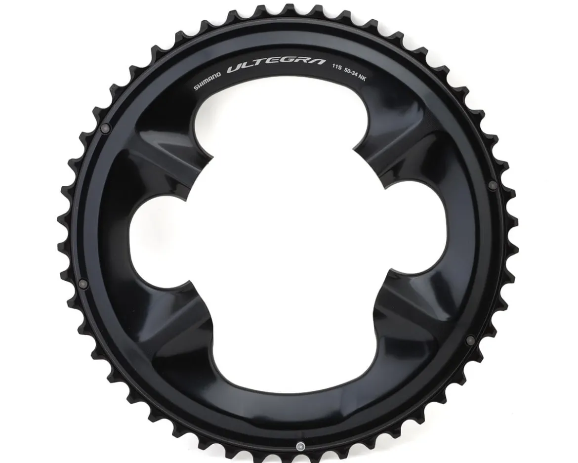 Shimano Ultegra FC-08 Chainring (Black) (2 x 11 Speed) (Outer) (50T) (110mm Shimano Asym. BCD)