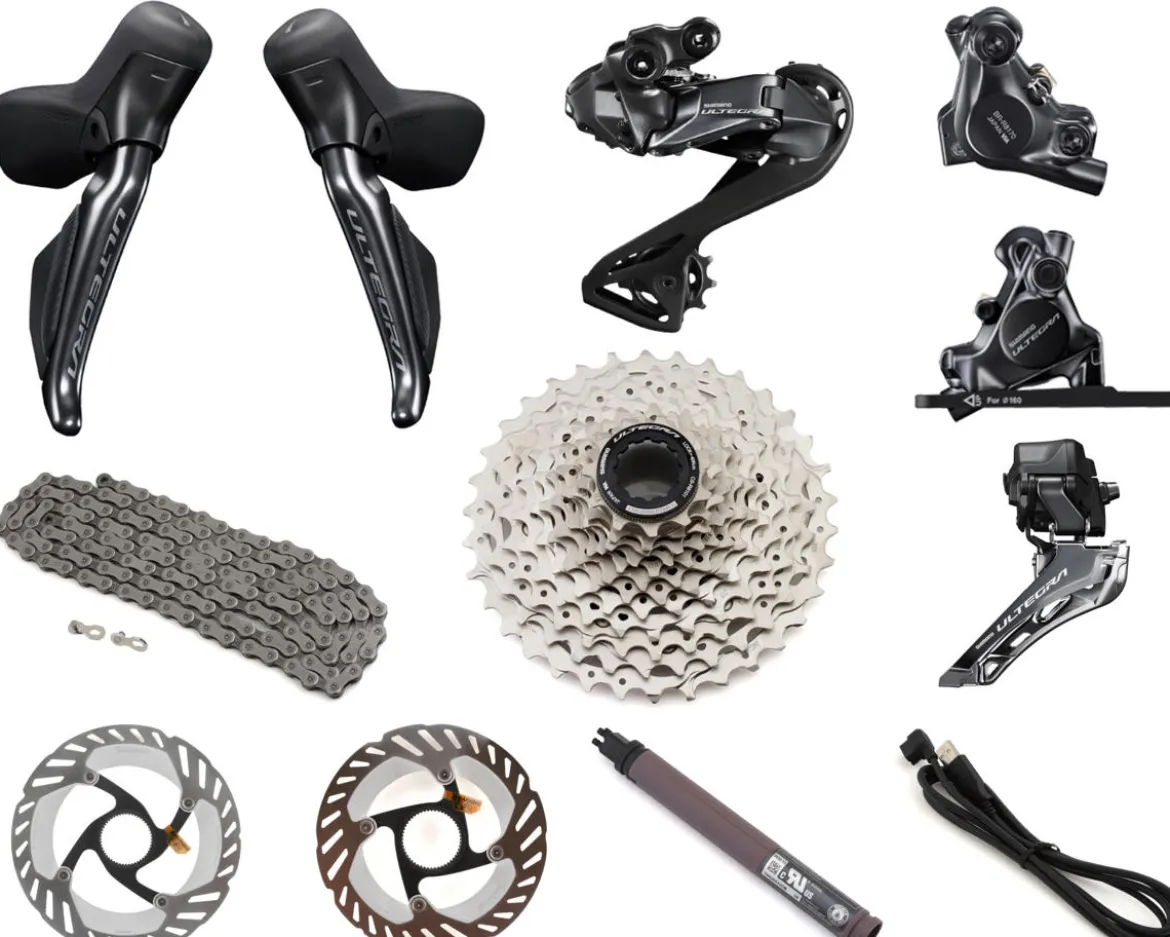 Shimano Ultegra R8100 Di2 Groupset (Black) (2 x 12 Speed) (11-34T) (Disc Brake)