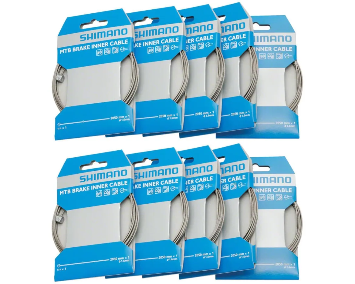 Shimano Universal Brake Cable (Double-Ended) (Road & Mountain) (1.6mm) (2050mm) (10 Pack)
