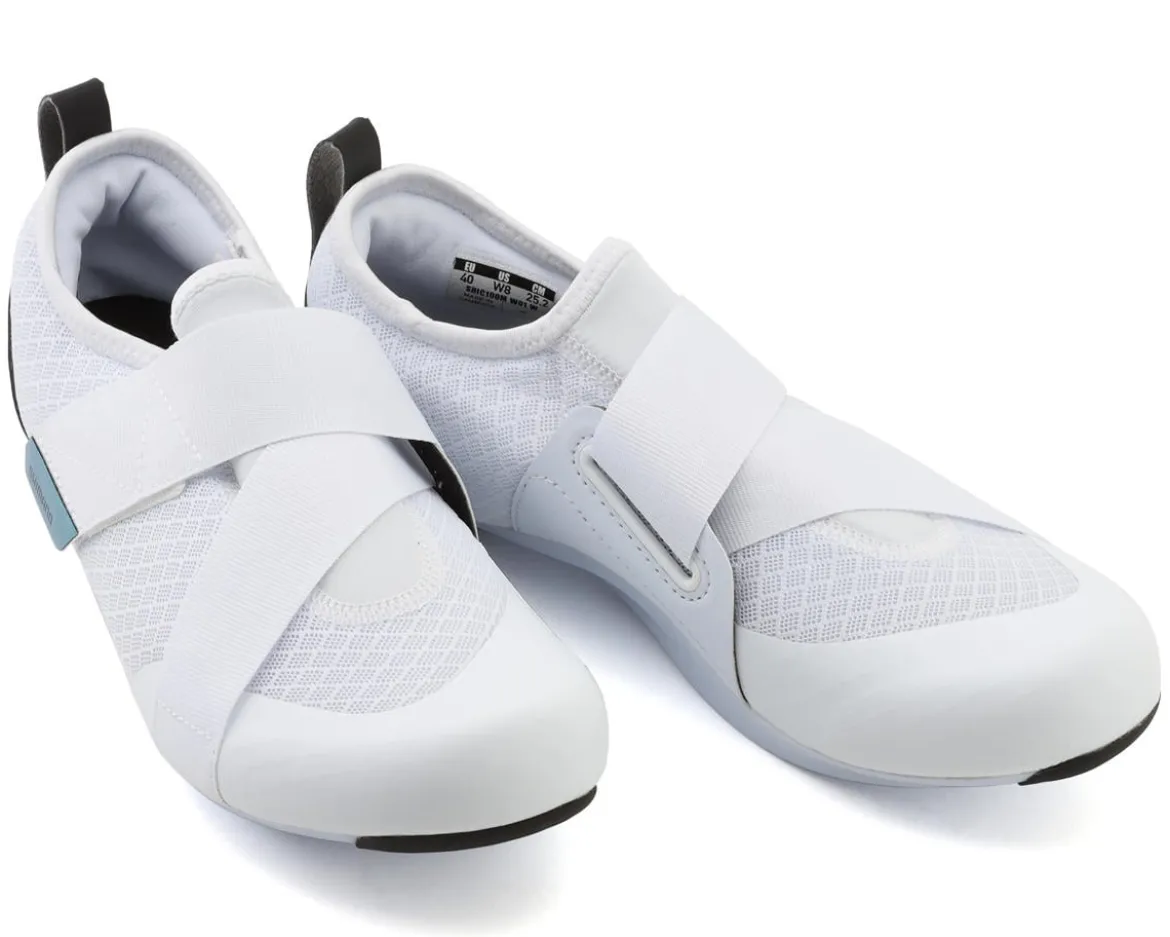 Shimano Women's SH-IC100 Indoor Cycling Shoes (White) (40)