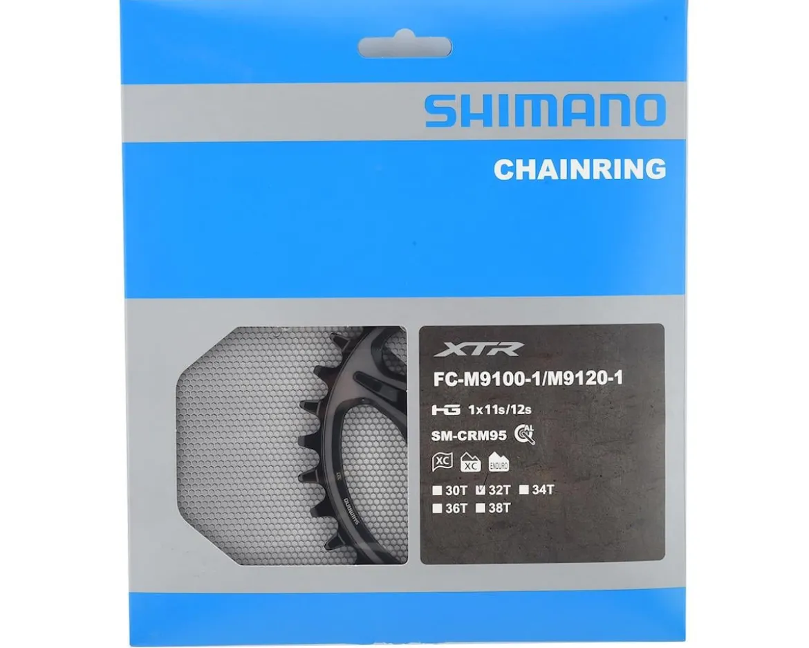 Shimano XTR M9100 SM-CRM95 Direct Mount Chainring (Black) (1 x 12 Speed) (Single) (32T) (0mm Offset)