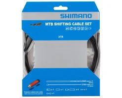 Shimano XTR SP41 Stainless w/Polymer Coating Derailleur Cable Set (Black) (1.2mm) (2100mm)