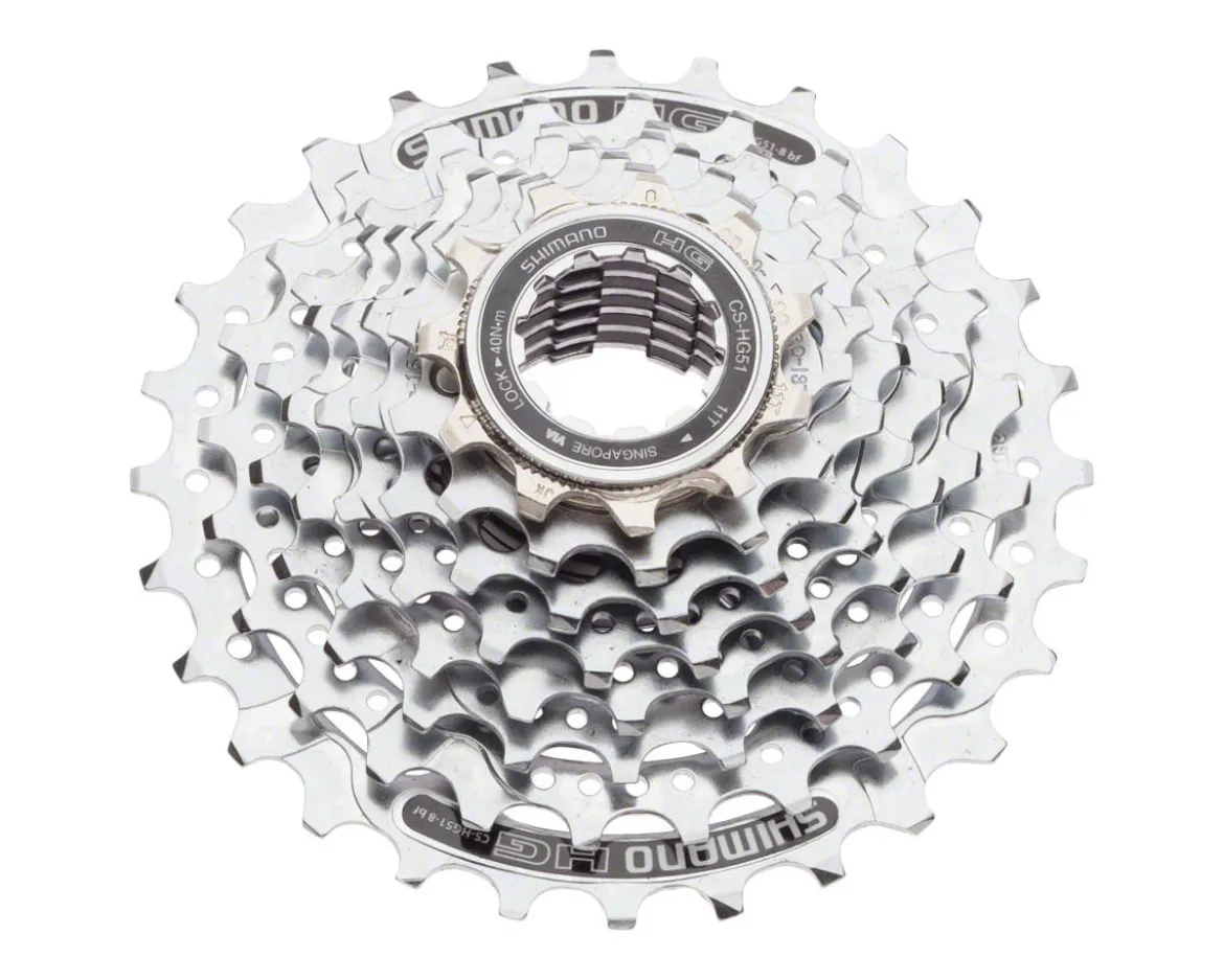 Shimano Alivio CS-HG51 Cassette (Silver) (8 Speed) (Shimano HG) (11-28T)
