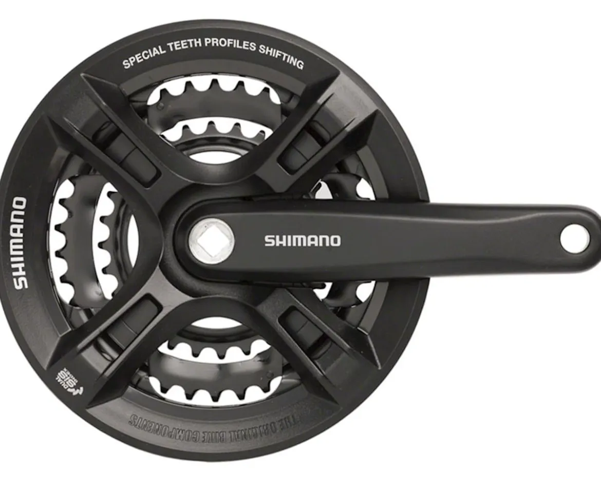 Shimano Altus M311 Crankset w/ Guard (Black) (3 x 7/8 Speed) (Square Taper) (175mm) (42/32/22T)