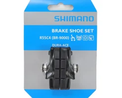 Shimano BR-9000 Dura-Ace R55C4 Cartridge-Type Brake Shoes (Black) (1 Pair) (For Shimano/SRAM)